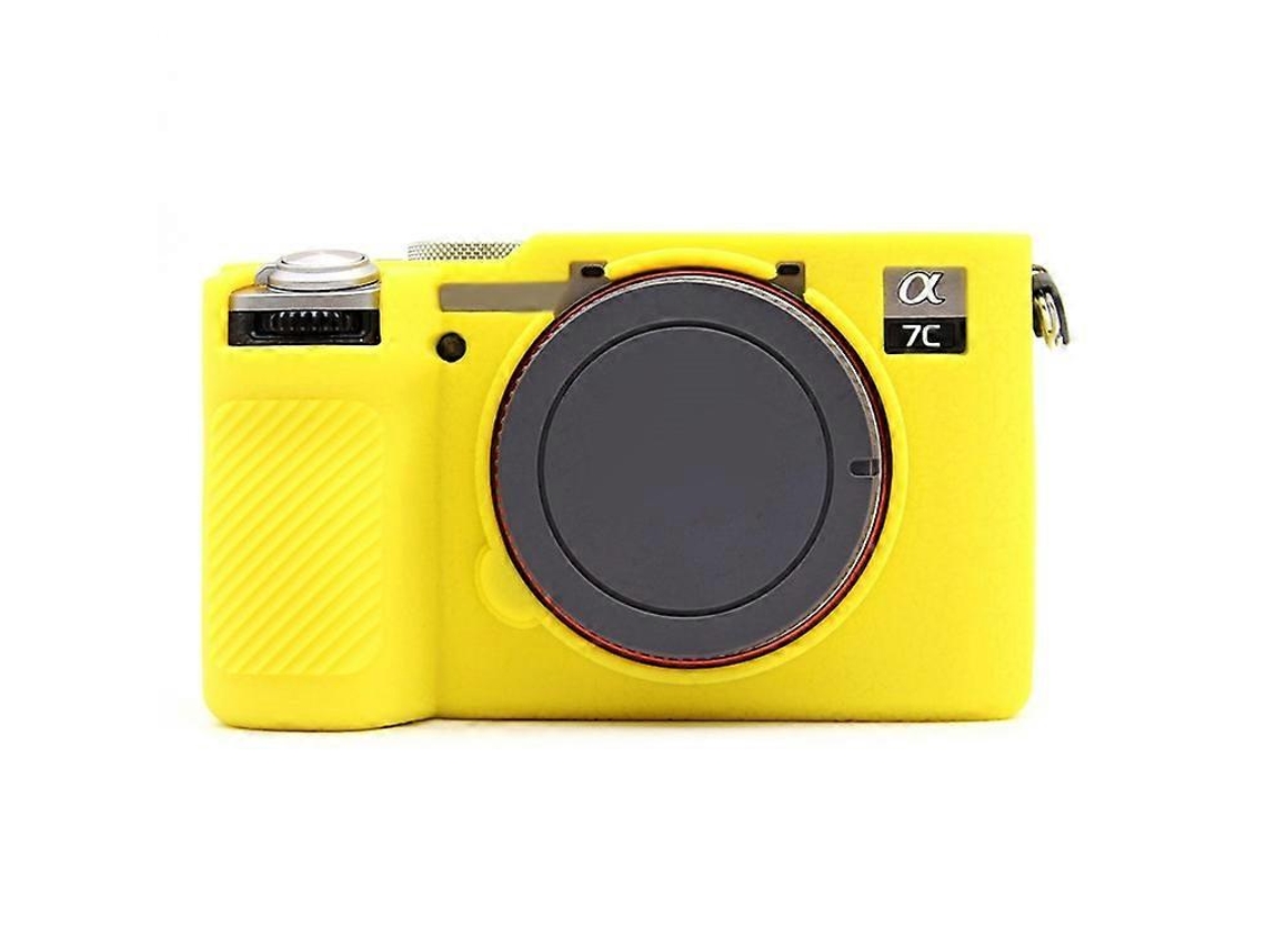 Funda protectora de silicona con textura de lichi compatible con Sony A7cr/A7c II, funda anticolisión para cámara Facpoet