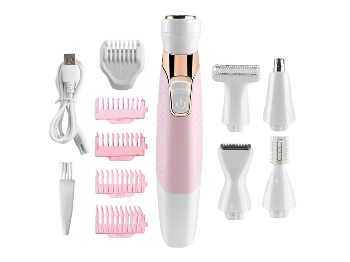 JILLIOPER Afeitadora Eléctrica Multifunción para Cabello, Cejas, Vello Facial y Zonas Íntimas, Afeitadora Corporal Completa