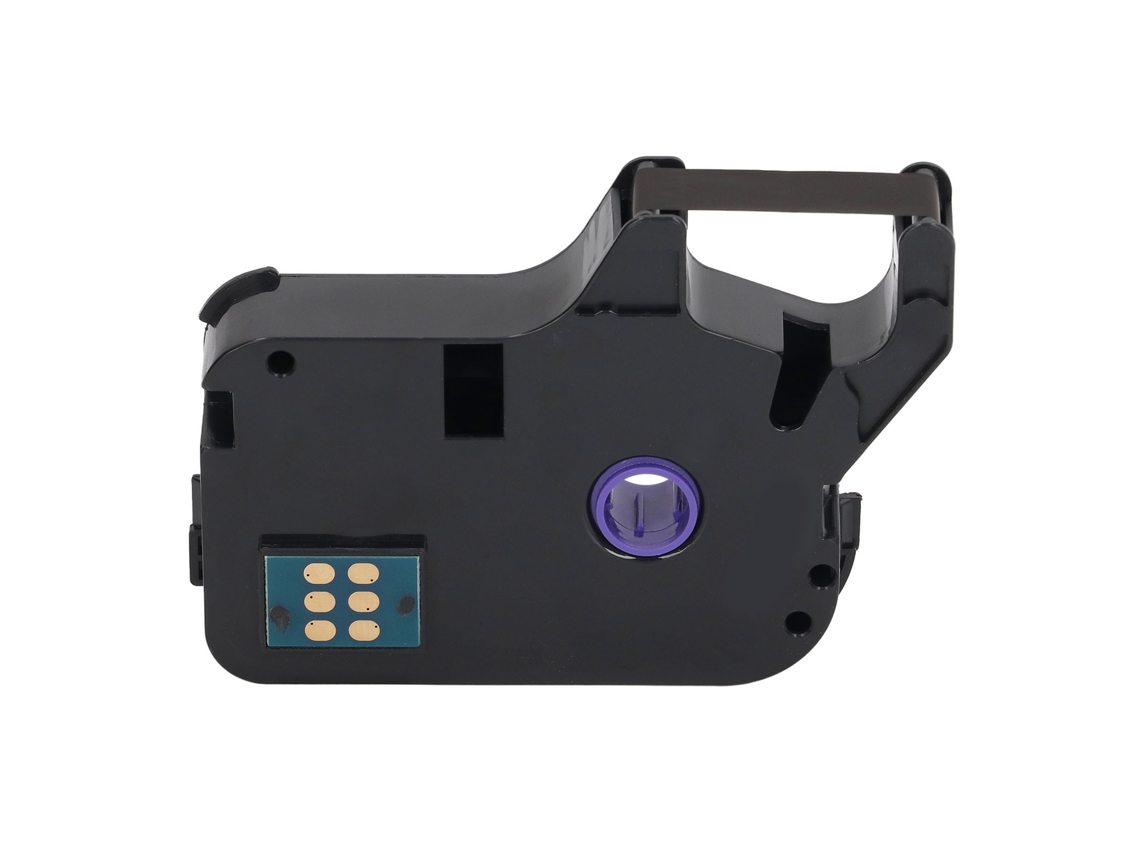 Cinta de etiquetado para máquinas Supvan TP60i, 66i, 60a y 66a, 100 m, impermeable, adhesiva, impresión en negro transparente