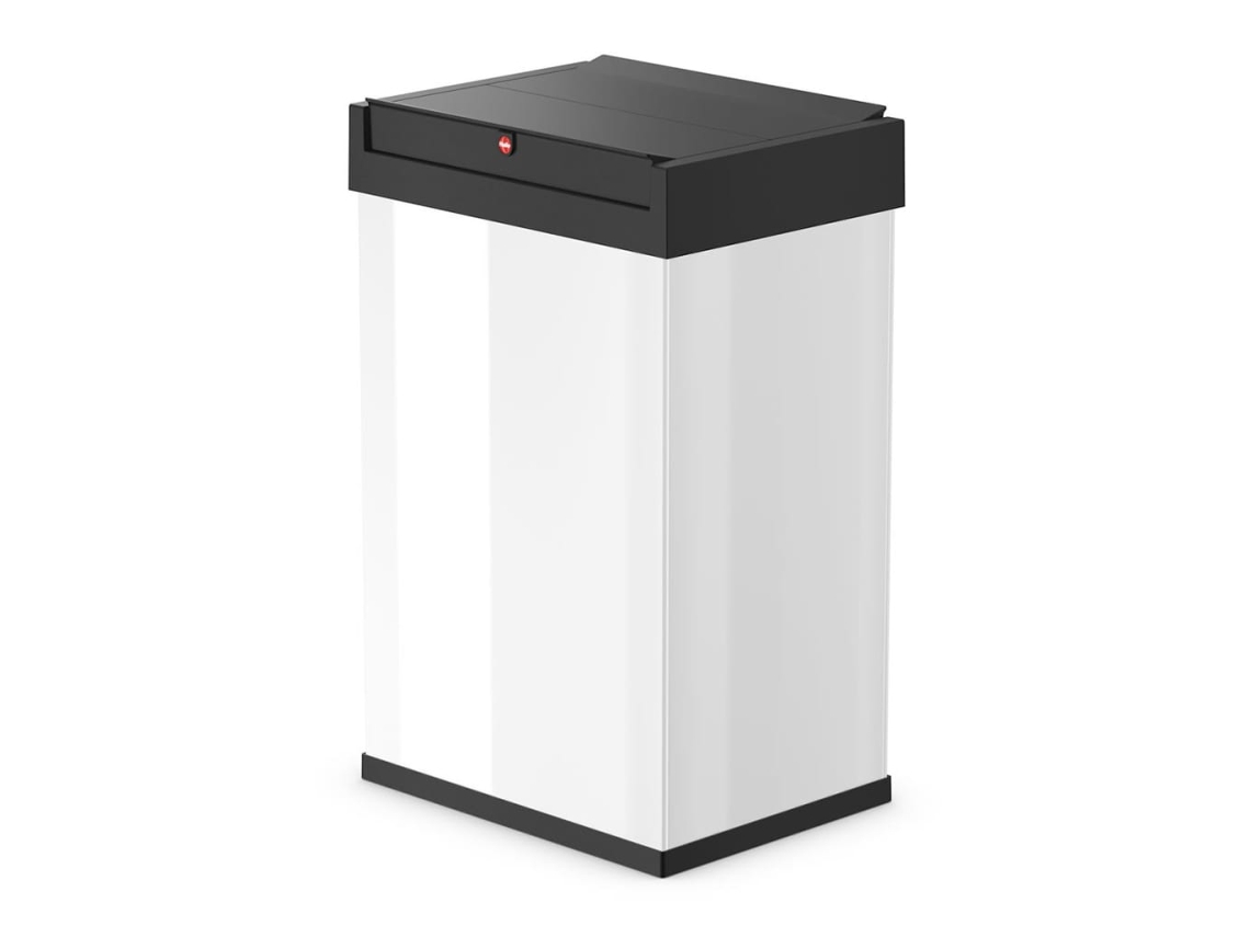 Cubo de basura HAILO Blanco Acero (34 x 26 x 50 cm)