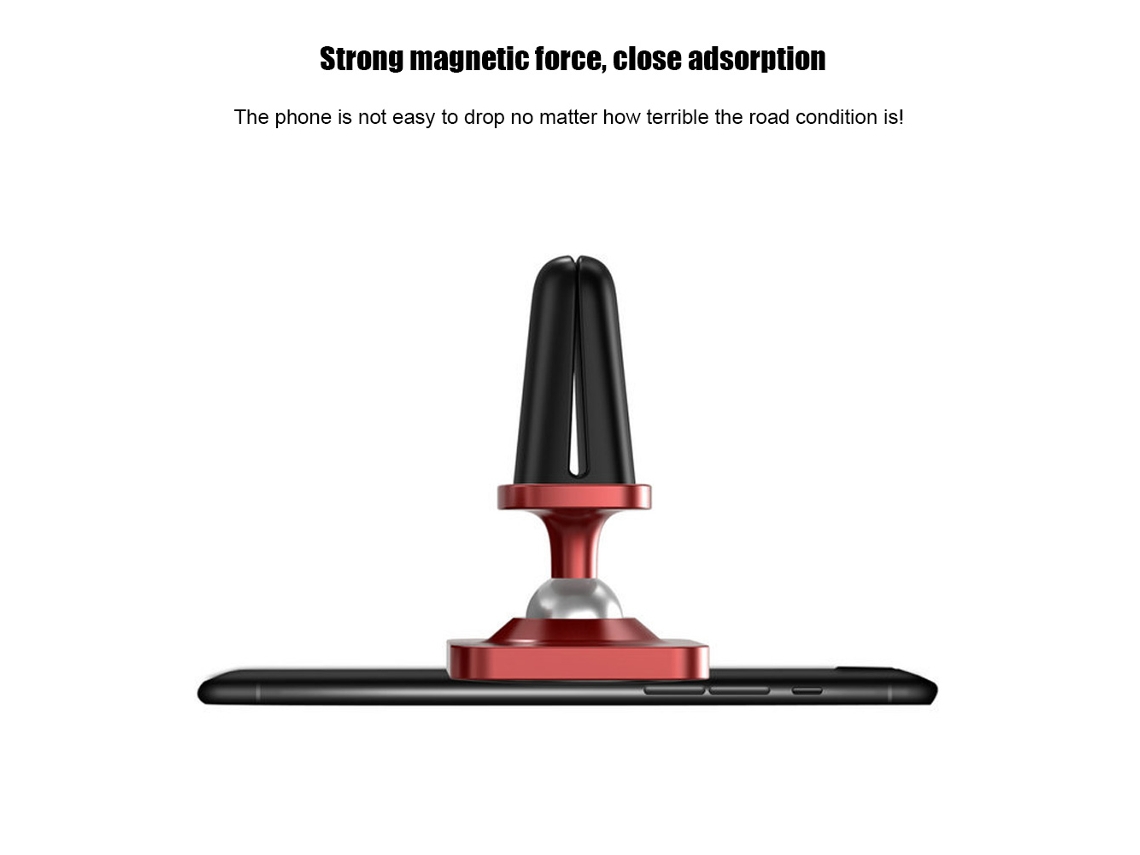 Soporte Para Teléfono De Coche Con Rotación 360 Grados, Soporte Magnético Para Ventilador De Aire