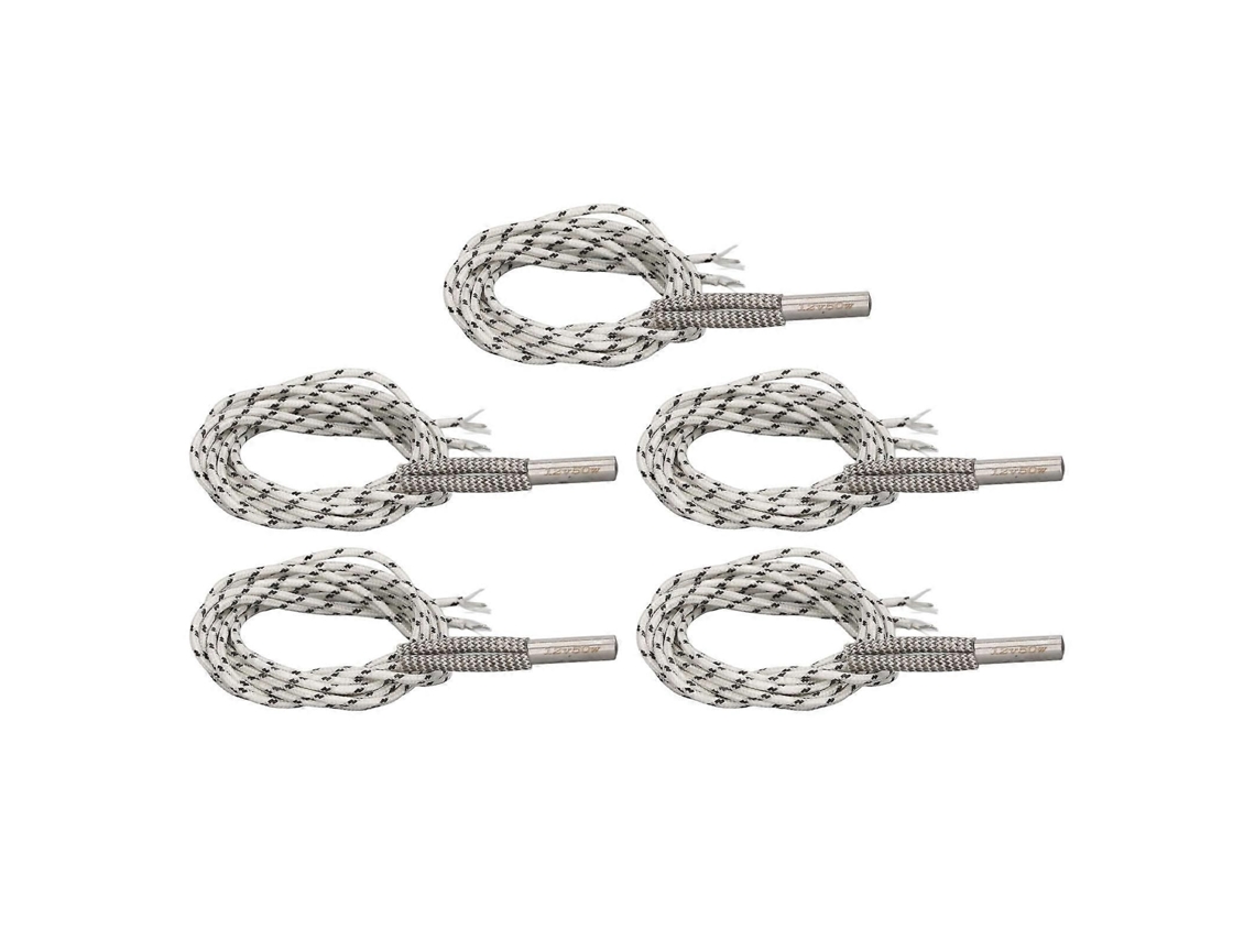 Juego de 5 tubos calefactores para impresora 3D, 50 W, con cabezal de acero inoxidable y cable cromado, varilla calefactora para impresora 3D.