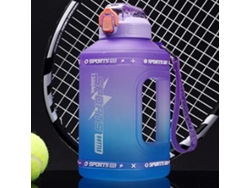 Botella De Agua Deportiva De 1,5 L Con Pajita De Silicona Para Viaje, Ideal Para Ejercicios Rosewell