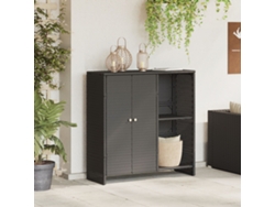 Mueble bajo de cocina Vidaxl de madera de ingeniería negra en roble negro con cajón (100 x 36 x 102 cm)