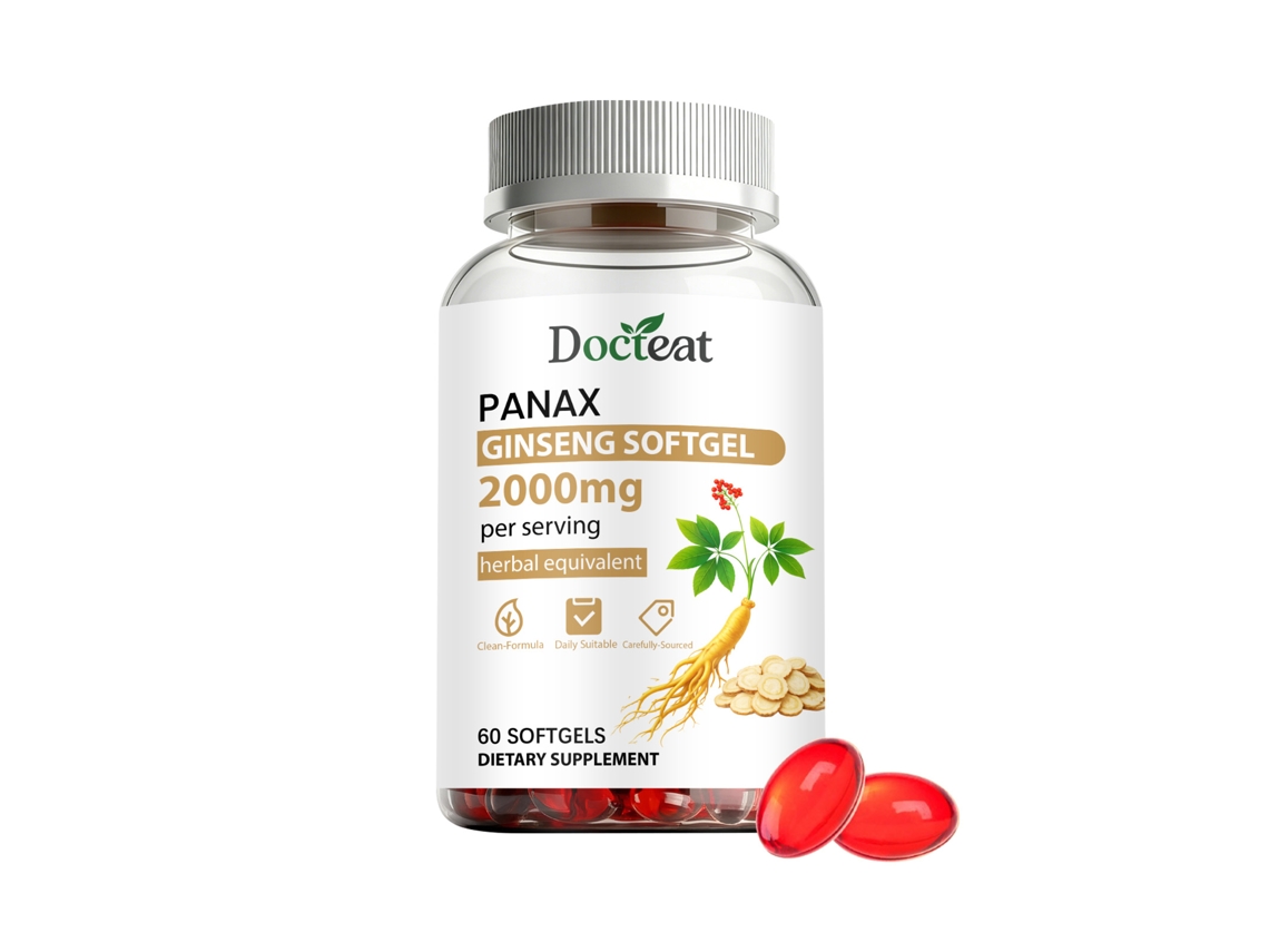 Cápsulas de gelatina de ginseng Docteat Daily Care
