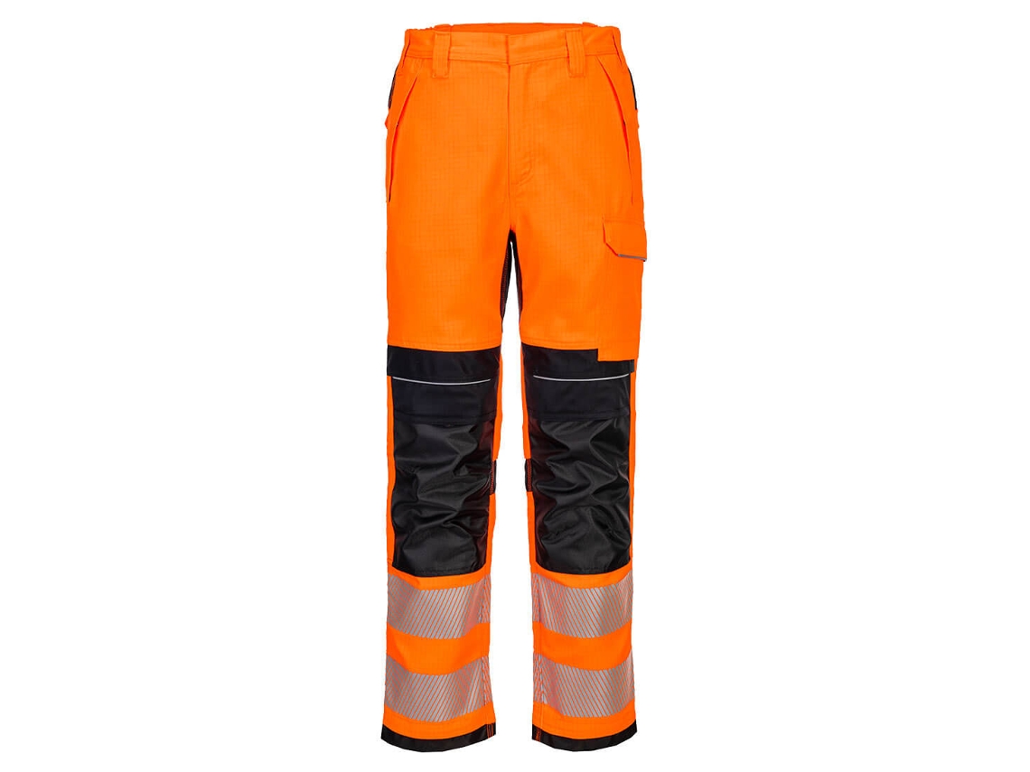 Pantalón Pw3 Fr Modaflame Hvo Work - Alta Visibilidad Y Seguridad Naranja Negro / 28