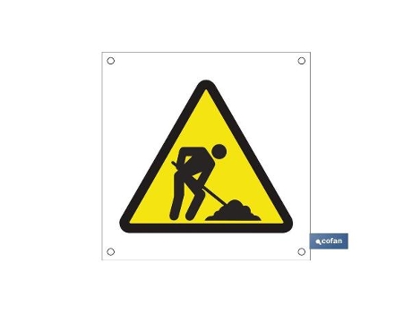 Señal polipropileno celular 600x600mm ob10 obras