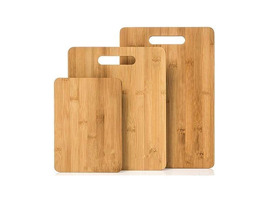 Juego De Tablas De Cortar De Bambú, 3 Piezas