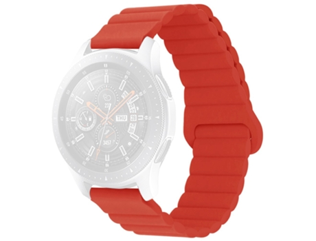 Correa de Silicona magnético 22mm para Haylou RT/RT2/GST/GS/RS3/Huawei Watch 3/Xiaomi Watch S1/S1 Active - tinto