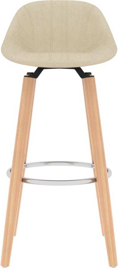 Silla de Bar VIDAXL 289379 (Beige - 45 x 44 x 86 cm - Tela)