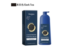 Kit de tinte para el cabello con proteína color caviar marrón oscuro (5 piezas)