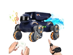 Juguetes De Perro Robot Para Niños Y Niñas, Coche De Control Remoto, Coche De Acrobacias Rc Recargable (naranja)