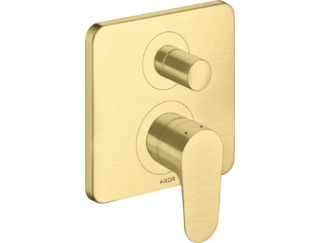 Mezcladora monomando de bañera Axor Citterio M, de tamaño manual, oculta con combinación de seguridad