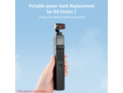 Accesorios para DJI Pocket 2: Cable de carga, batería Osmo y estuche de carga portátil.