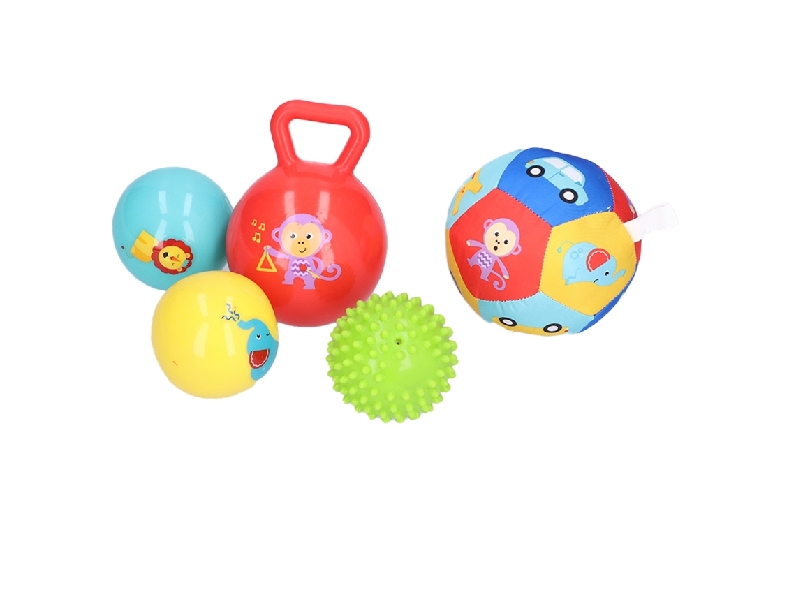 Pelota Sensorial Texturizada Para Bebé, Conjunto Multicolor, Juguete Interactivo Suave, Pvc, 0+