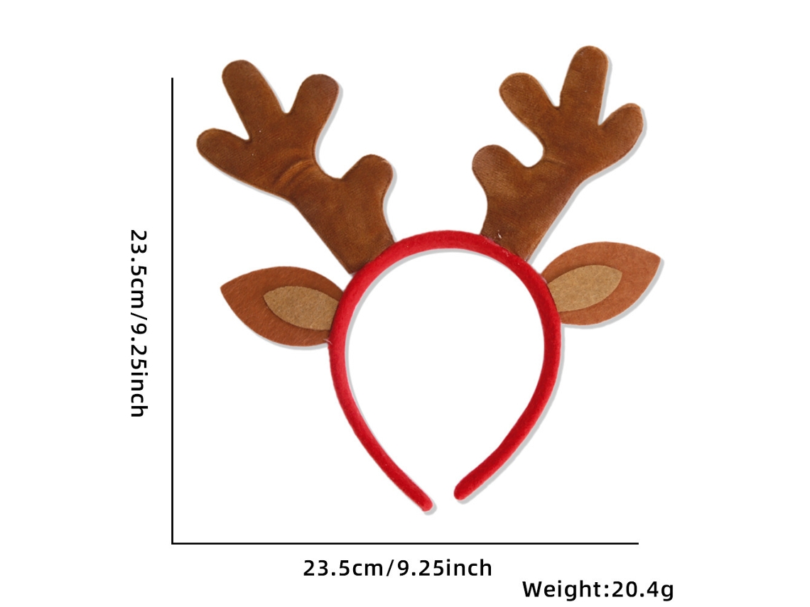 Diadema navideña con cuernos, accesorio navideño brillante, ideal para fiestas, cosplay y uso diario Aeuzwr (Estilo 8)