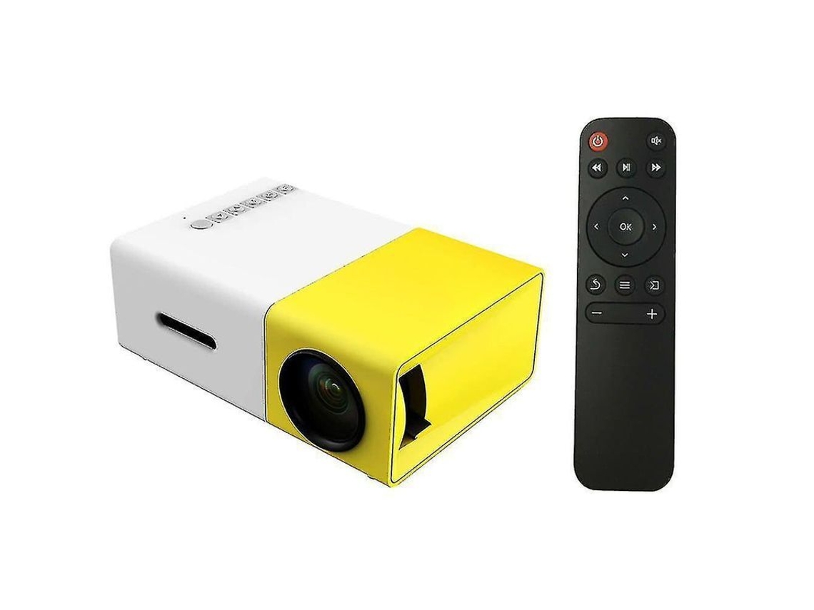 Miniproyector Portátil Tfo Yg-300 Con Control Remoto, Pantalla Lcd, 400-600 Lúmenes, Hdmi, Usb, Batería De Larga Duración.
