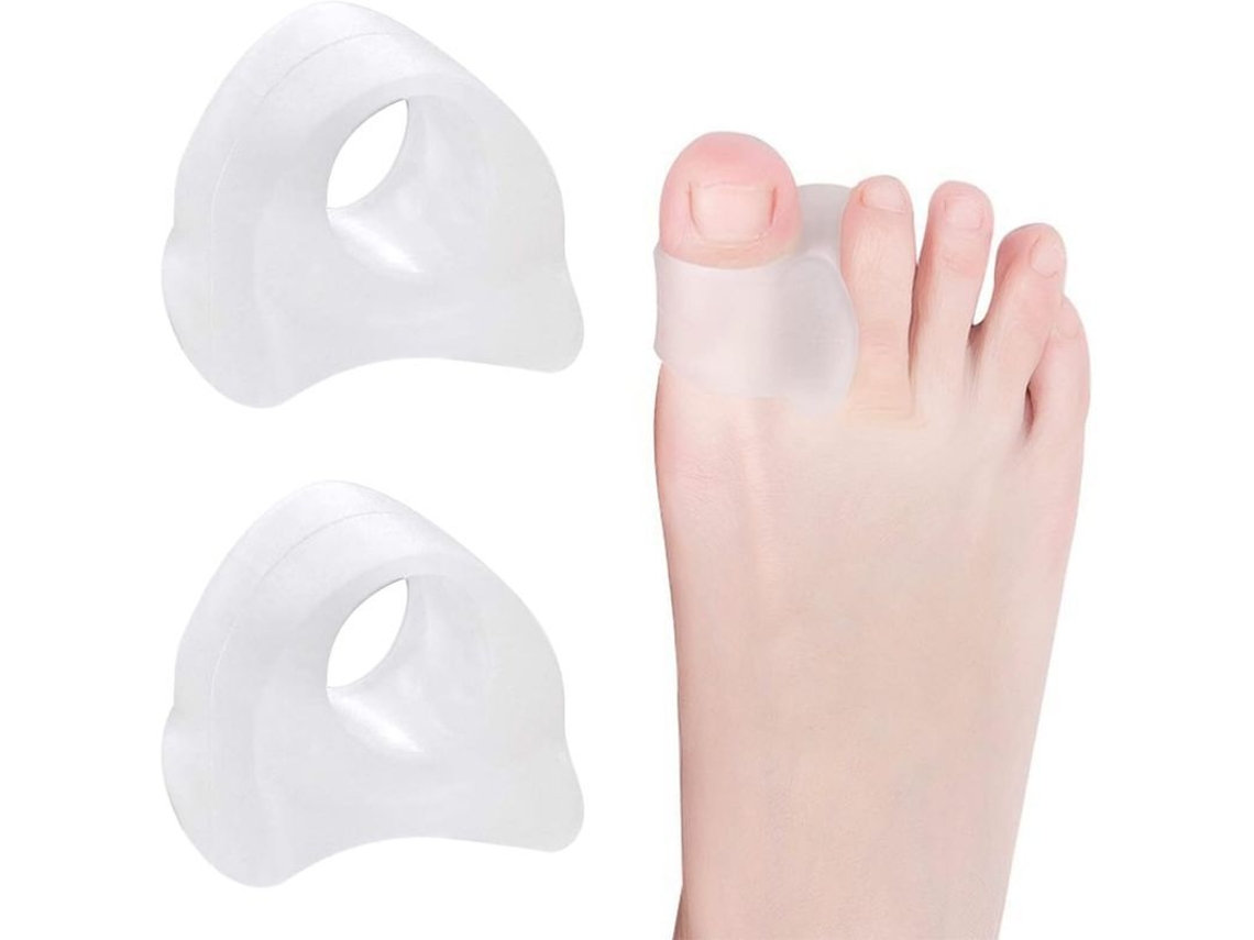 3 Separadores De Dedos De Gel, Alineadores Transparentes Para Aliviar El Dolor Y Corregir Los Dedos Curvos.