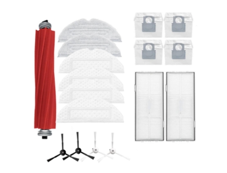 1 conjunto para roborock g10s/g10s pro escova principal escova lateral filtro saco de pó