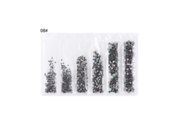 Herramienta de manicura casera para uñas con purpurina y diamantes de imitación, base plana, mini perlas decorativas (8)