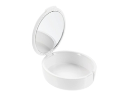 Estuche Para Prótesis Dentales - Soporte Para Aparatos De Ortodoncia Con Espejo