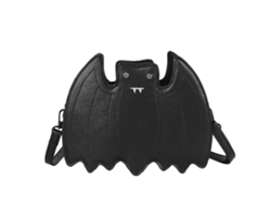Bolso de hombro gótico de piel sintética con diseño de murciélago, bandolera creativa de Bblacks Lalamoli