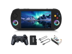 Consola De Juegos Portátil Ampown M22 64g, Retro, Hd, Pantalla De 5 Pulgadas, Dispositivo De Juego Portátil Con 2 Controladores