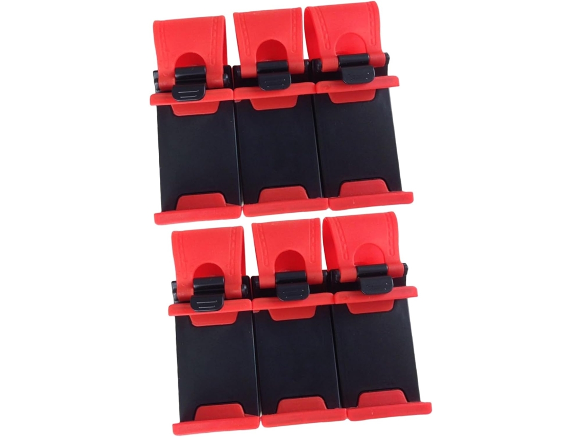 Soporte Ajustable Para Teléfono Móvil Para Volante De Coche, De 6 Piezas, Con Empuñaduras.