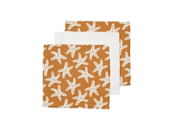 Swim Essentials Paños De Muselina Estrellas De Mar Naranja 3 Ud