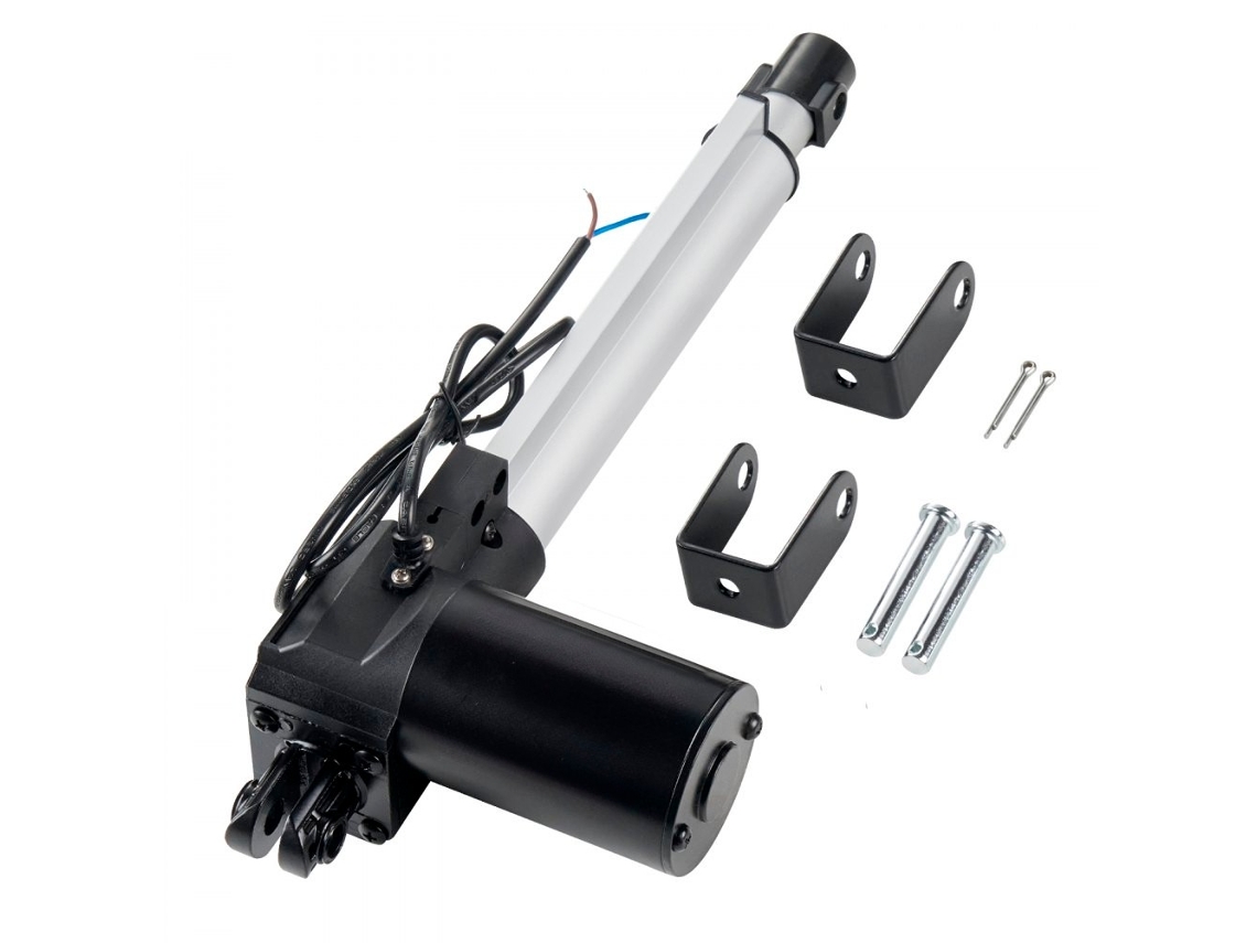 Actuador Lineal 12 V 6000 N, 5 Mm/s, Ip44, 200 Mm, Para Automatización Y Puertas Eléctricas