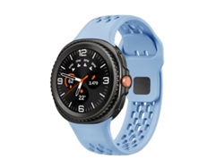 Correa para Samsung Galaxy Watch 8 / 8 Classic - Silicona negra con hebilla invertida de estilo clásico