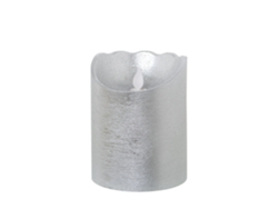 Set 4 Velas DRW Plateado (10x12,5 cm)