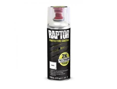 Aerosol U-POL Pintura Raptor 2K Blanco (400 ml)