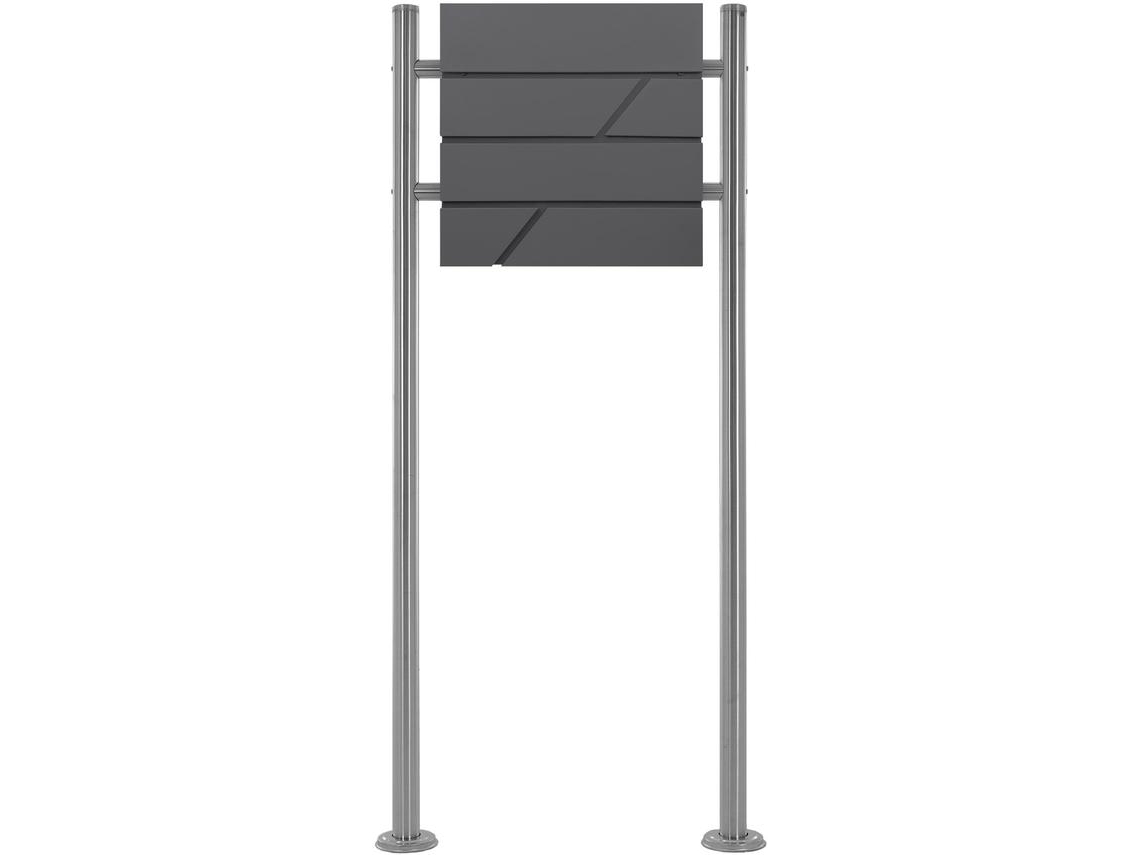 Caja de Correo ML-DESIGN con Compartimiento para Periódicos (Antracita - 37x11x37 cm)