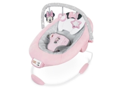 Arco Transat Disney Baby Minnie con juguetes de estimulación extraíbles de Disney, 8 melodías, vibraciones relajantes y reposacabezas evolutivo.