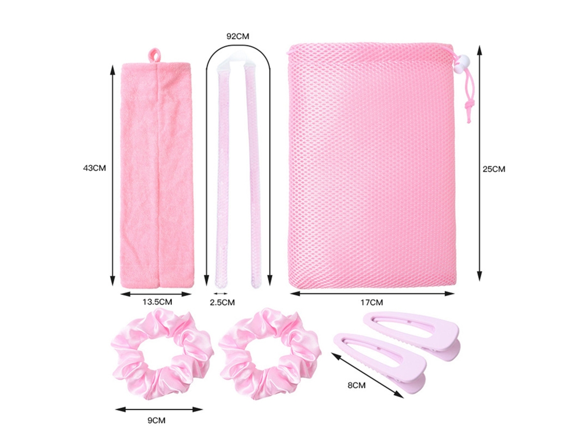 Kit De Rizos Sin Calor Con Perlas De Gel Para Cabello Medio Y Largo Herramientas De Peinado Diy