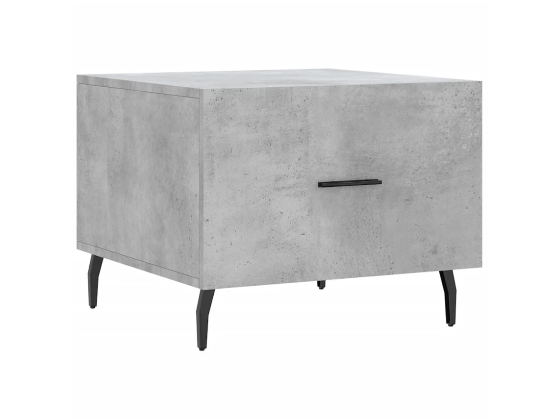 Mesa de centro de madera procesada, gris cemento, MAISON EXCLUSIVE (50x50x40 cm)