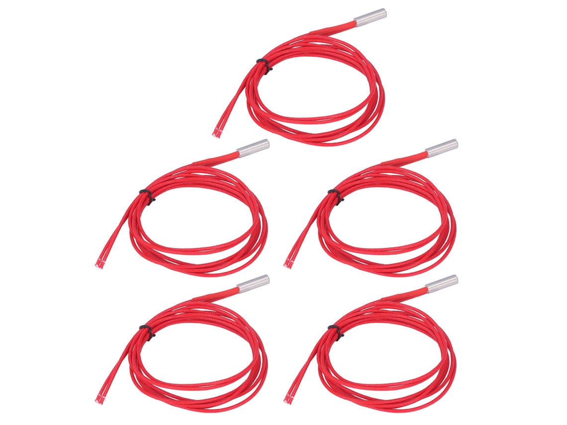 5 resistencias de cartucho de 12 V y 40 W, tubo calefactor de acero inoxidable y cobre para impresora 3D, 6 x 20 mm