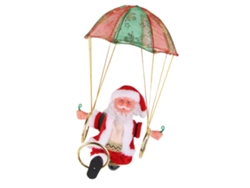 Adorno navideño con forma de paracaídas, bonito, seguro y ecológico para niños.