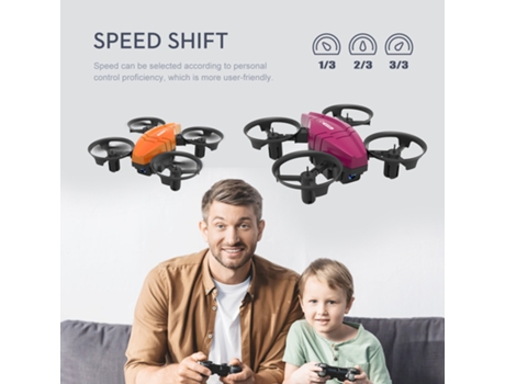 Mini dron teledirigido GT1 para niños (Duración de la batería: 8 min - 1 baterías - Rojo) YIZHOOD