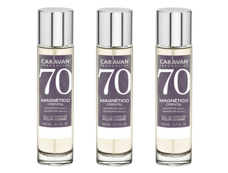 3x Perfume de Hombre Nº70 150ml CARAVAN