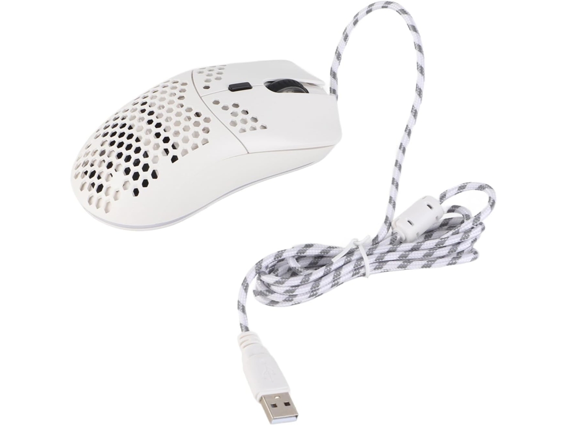 Teclado para juegos con cable J900 con 6 botones, iluminación RGB, 6400 DPI, diseño ergonómico para jugadores y SFUSHOS.
