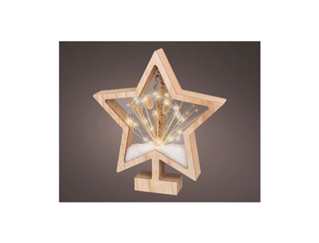 Estrellas de Navidad BIGBUY HOME (Madera - Muticolor)