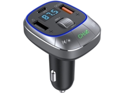 Cargador De Coche Bluetooth 5.0, Transmisor Fm Pd De 30 W, Qc3. Potente Micrófono Manos Libres Dual.
