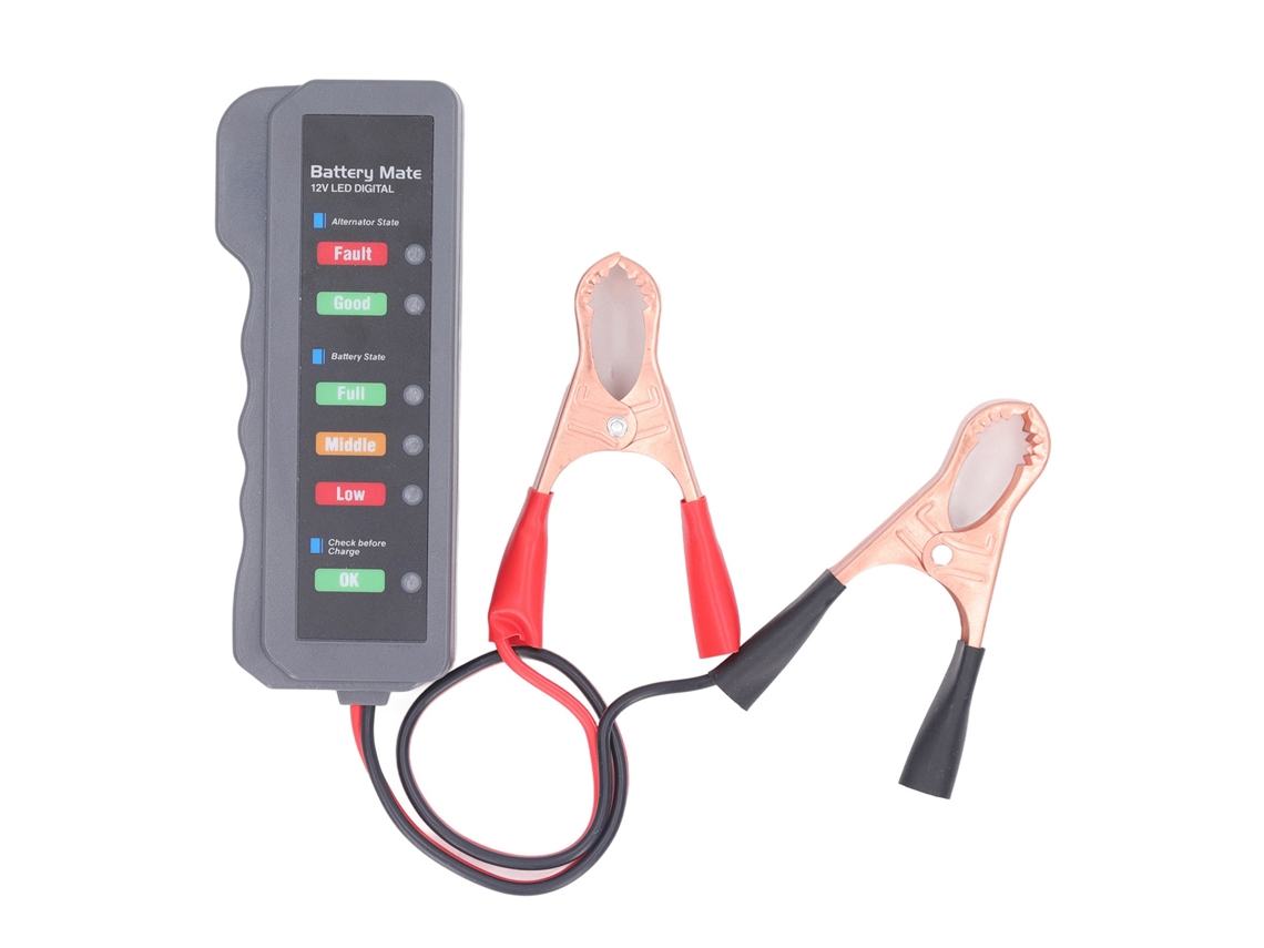 Probador De Baterías De Coche 12v Probador De Alternador Herramienta De Detección De Voltaje Automotriz