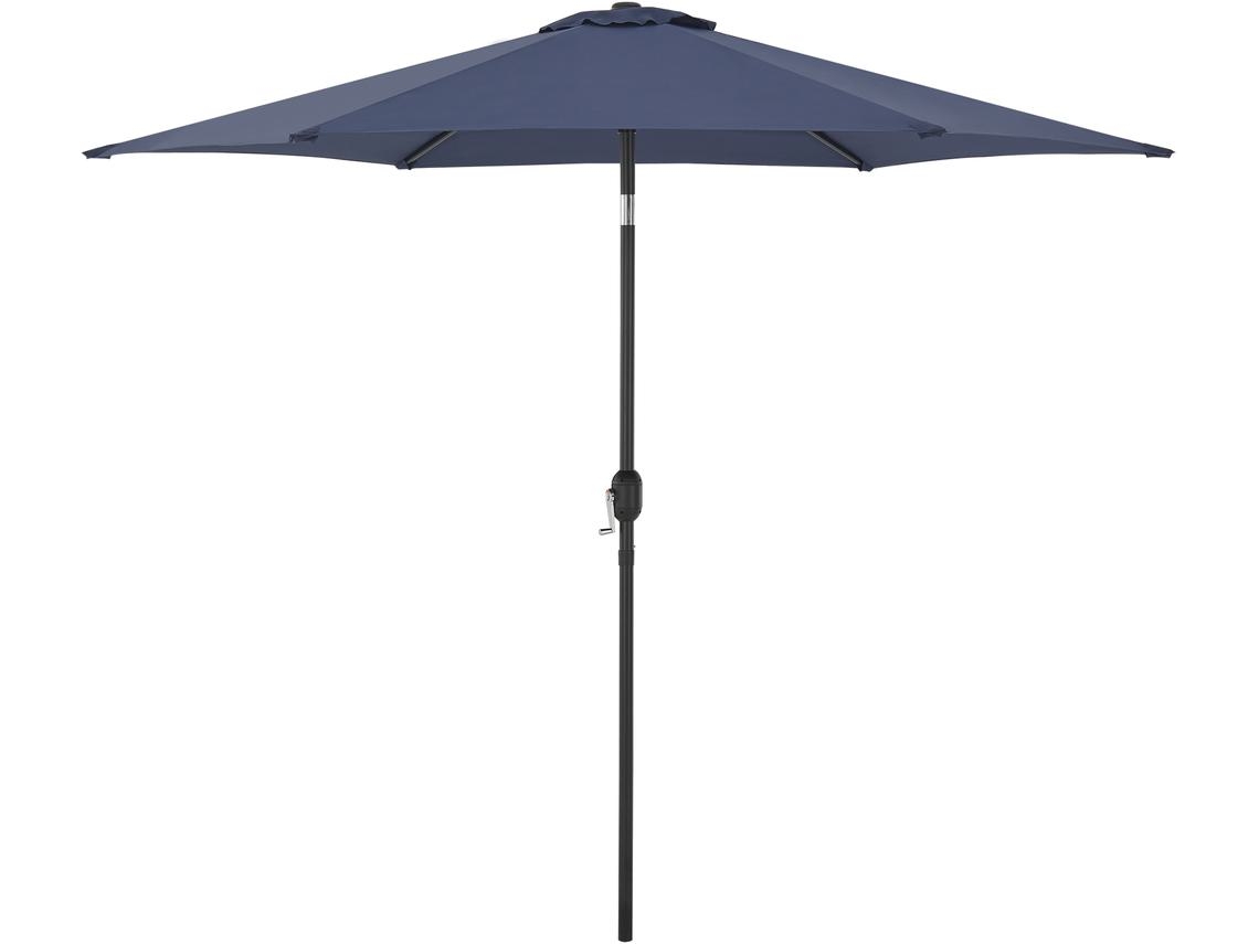Sombrilla terraza exterior Altino con articulación acero Ø 270 x 235 cm - Azul marino CASA.PRO