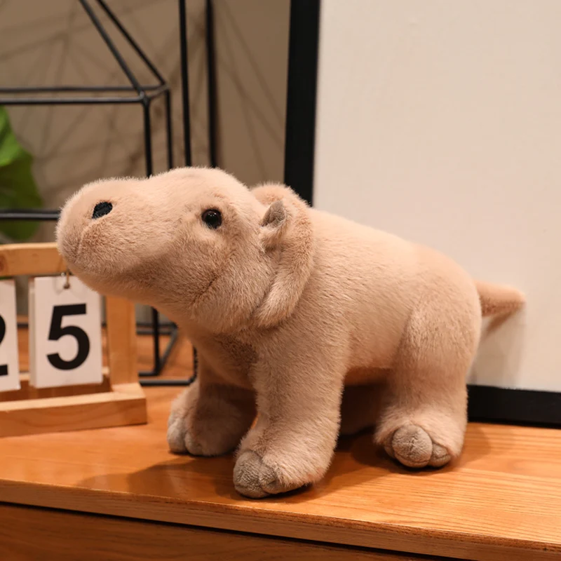 (marrón, 30 Cm) Lindo Peluche De Hipopótamo, Animal Del Bosque De Dibujos Animados