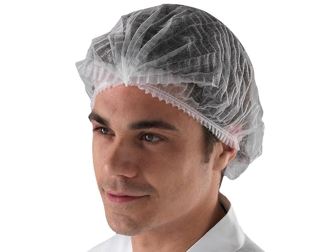 100 Gorros Desechables De Red Para El Cabello, De Tela No Tejida Y Elásticos.