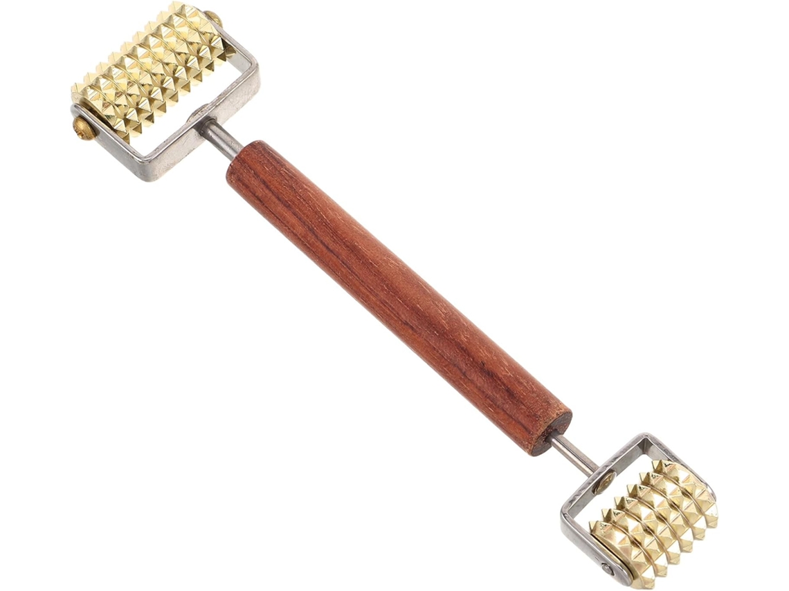 Rouleau De Massage Facial 3d Doble Tête En Bois Bâtonny Multifunción Pour Visage Y Points