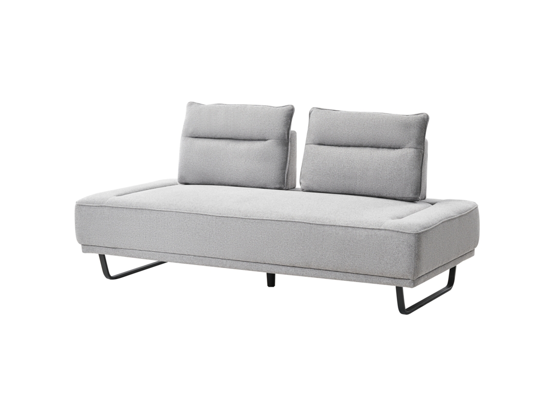 Sofá de 3 plazas Beliani Faxen en tela gris 184x90x86